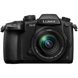 Panasonic Lumix DC-GH5 Compact System Camera with Lumix 12-60mm O.I.S. Interchangeable Lens, 4K UHD, 20.3MP, Wi-Fi, OLED Live Viewfinder, 3.2” LCD Vari-Angle Touch Screen